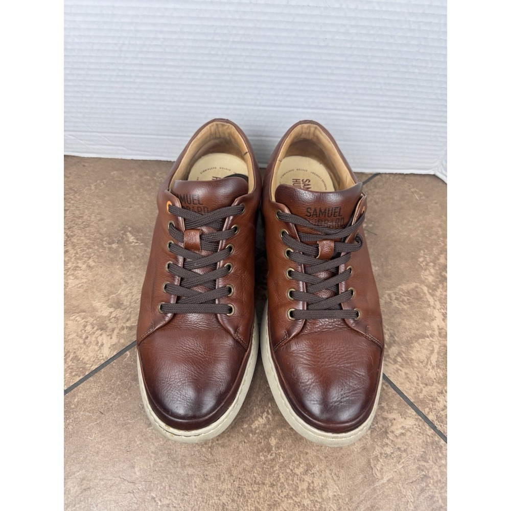 Samuel Hubbard Sneakers Men 9.5 W Brown Featherlight Olema Casual Leather Shoes